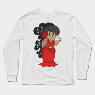 Flamenco Dancer Girl Long Sleeve T-Shirt